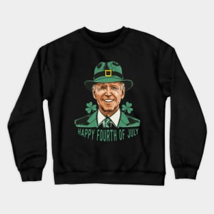 Biden St. Patty's Confused Happy Fourth Crewneck Sweatshirt